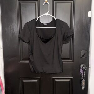 No Boundaries Black Short Sleeve Top